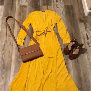Long Yellow Shein Dress